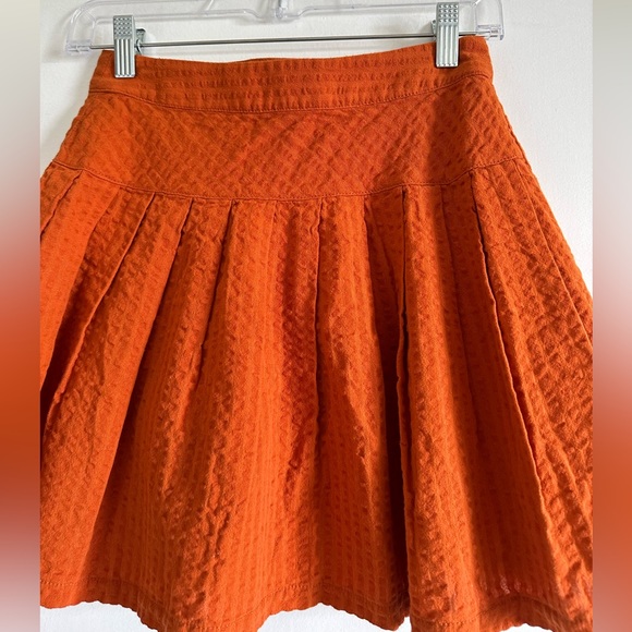 NWT Urban Outfitters Seersucker Pleated Faux Wrap Textured Mini Skirt Size XS - Picture 6 of 13